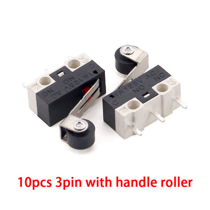 Micro Switch Mouse Button Tact Switch Without Handle/ with Handle/ with Handle Roller Micro Switch 1A 125V AC 3Pins