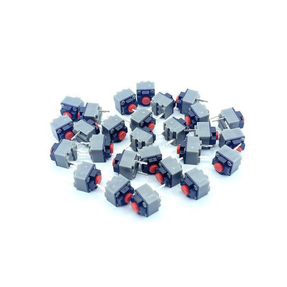 4Pcs 6*6*7.3mm Square Silent Mouse Micro Switch Button Compatible with Logitech Mouse 10 Millions Lifetime