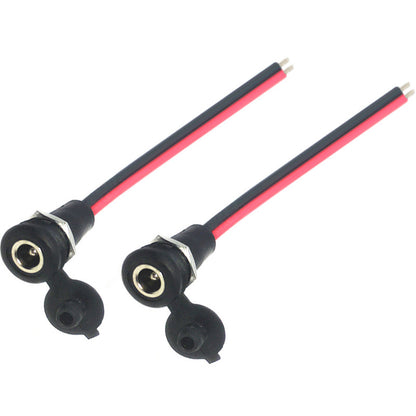 1pcs 5.5 X 2.1 mm 5.5X2.5mm Battery DC Power plug connector for diy dc waterproof jack connector with Wire Turmera