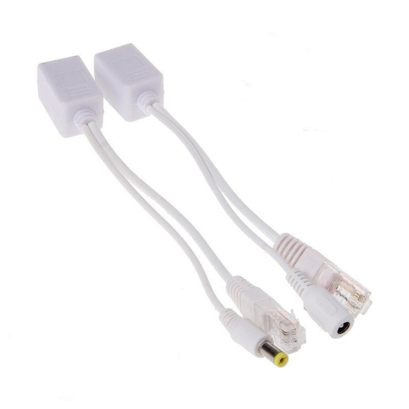POE Splitter / Power Over Ethernet Passive PoE Adapter Injector+Splitter Kit PoE Cable