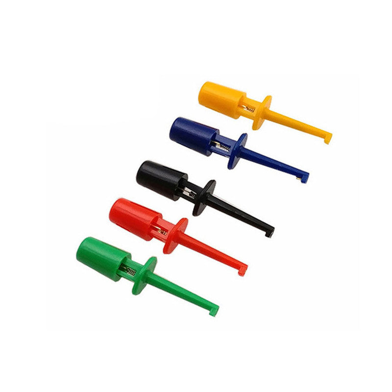 1pcs Mini Single Test Hook Clip Test Probe for Electronic Testing IC Grabber Small Size Round Crocodile Clip Hook Test Clip