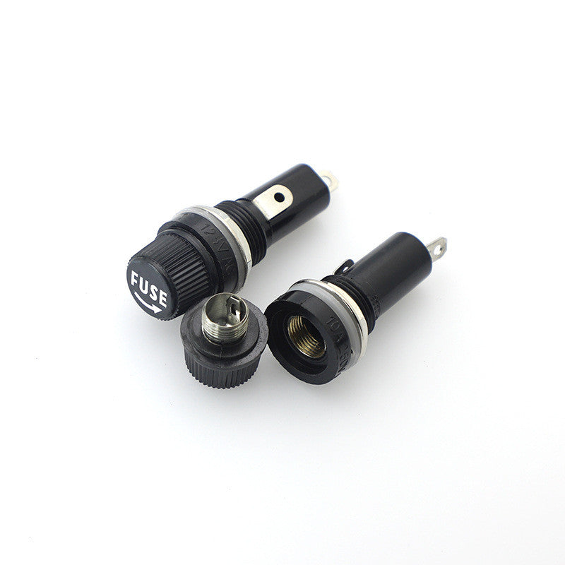 Glass Fuse Holder 5x20 6x30 InsuranceTube Socket Fuse Holder For Insurance Panel Mount Fuse Holder