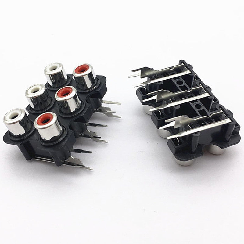 Rca jack pcb type heavy duty 2/4/6p