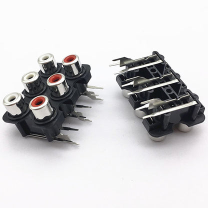 Rca jack pcb type heavy duty 2/4/6p