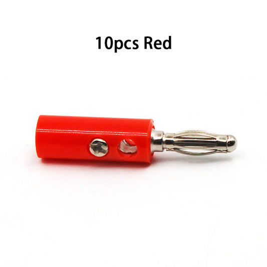 Fulabs 10pcs Banana Plug Red+Black 4mm Audio Speaker Wire Cable Screw Type Banana Connector