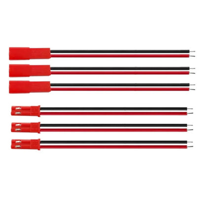 Fulabs 10pairs 150mm JST male female connector plug cable for RC ESC LIPO Battery Helicopter DIY FPV Drone Quadcopter