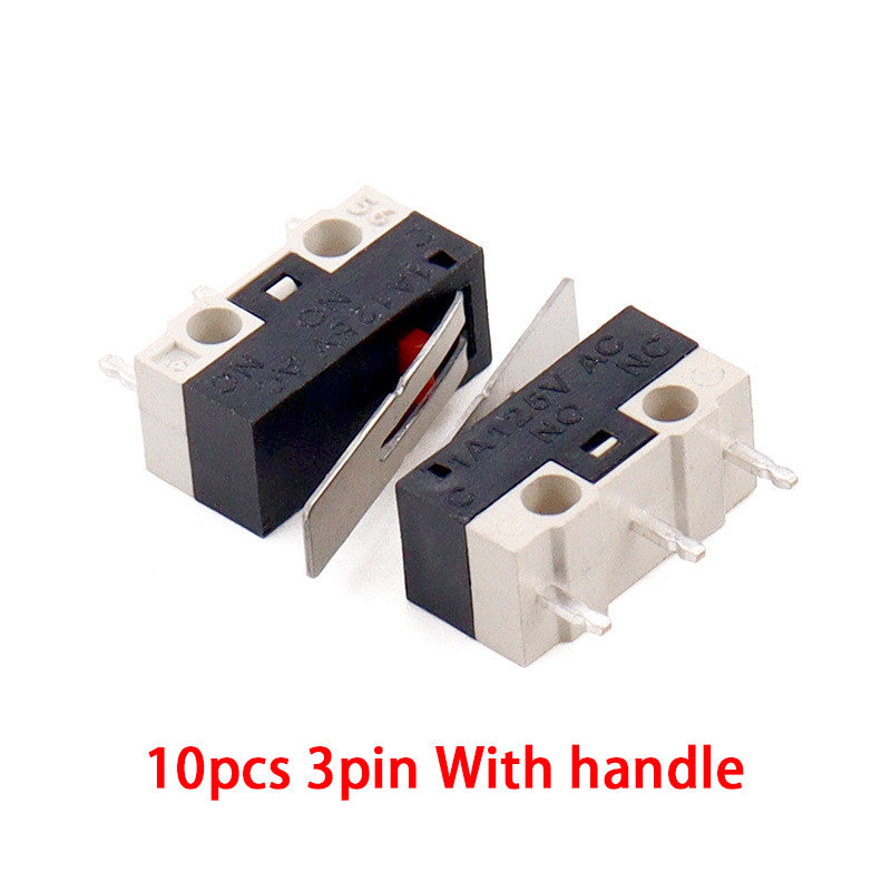 Micro Switch Mouse Button Tact Switch Without Handle/ with Handle/ with Handle Roller Micro Switch 1A 125V AC 3Pins