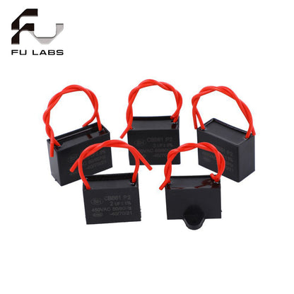 1pcs CBB61 Capacitor 1.5UF 1.8UF 2UF 2.5UF 3UF 3.5UF 4UF 4.5UF 5UF 7UF 8UF 10UF