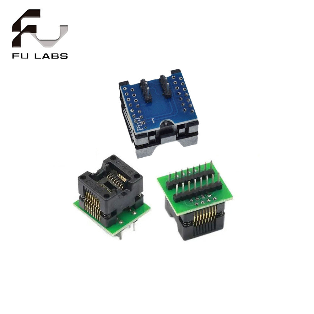 SOP16 To DIP8 Wide-body Seat Wide 150mil 200mil 208mil 300mil Programmer SOP8 Adapter Socket for EZP2010 EZP2013 CH341A IC Test