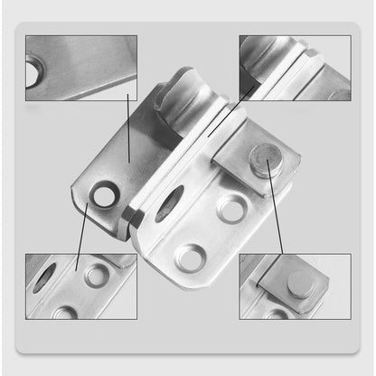 Cabinet Left Lock Hasp Latches Stainless Steel Sliding Door Lock Home Door Security