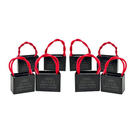 1pcs CBB61 Capacitor 1.5UF 1.8UF 2UF 2.5UF 3UF 3.5UF 4UF 4.5UF 5UF 7UF 8UF 10UF