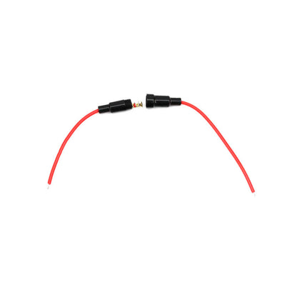 Fulabs 5Pcs 5*20mm Inline Fuse Holder 220V Fast-Blow Screw Type Fuse Holder Quick-Blow Glass Fuse Holder 6*30MM with 22 AWG cable