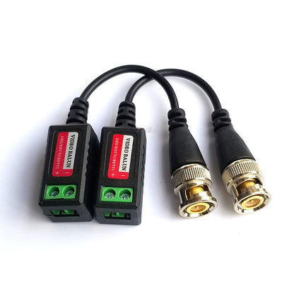 Fulabs 1 Pair 1080P AHD/HD-CVI/TVI/CVBS HD Video Balun Transmitter Cat5 Cat6 Video Balun