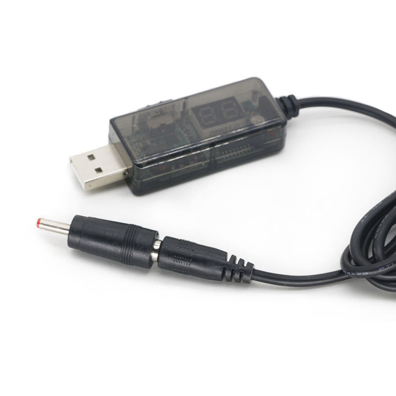1pcs DC 5V To 9V 12V USB Cable WiFi To Powerbank Cable Boost Converter Step-up Cord Connector