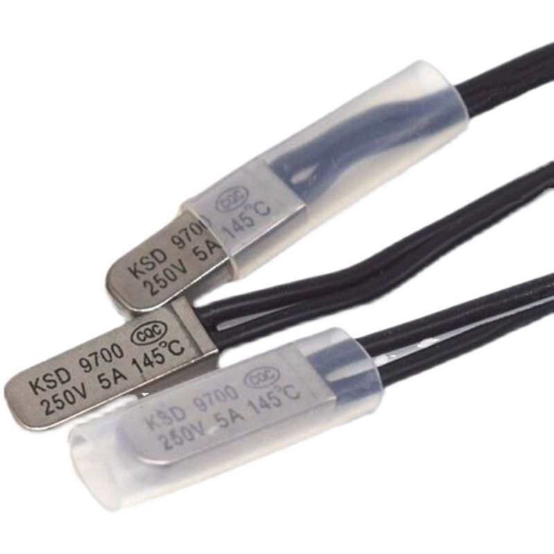 KSD9700 5A250V 40~100 Degree Celsius (N.O.) Normally Open Normally Close Bimetal Disc Temperature Switch Thermostat Thermal Protector Bracket 5A 250V