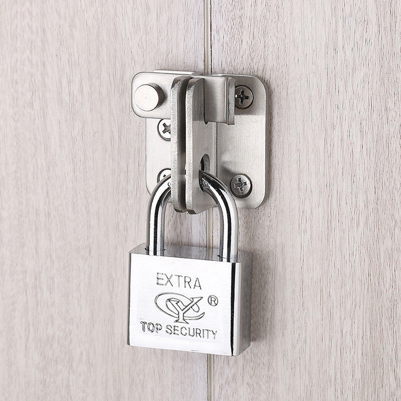 Cabinet Left Lock Hasp Latches Stainless Steel Sliding Door Lock Home Door Security