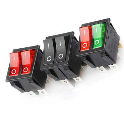 Fulabs KCD8 6PIN 16A 250V 20A 125V Double Light Switch Rocker Switch Waterproof ON-OFF KCD6 Boat Power Switch