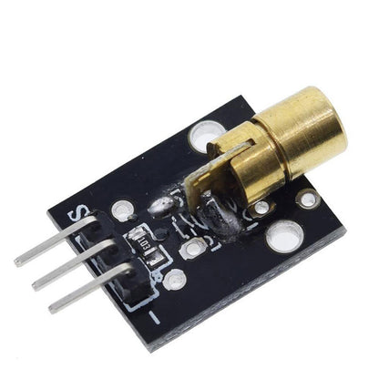 Fulabs KY-008 650nm Laser sensor Module 6mm 5V 5mW Red Laser Dot Diode Copper Head for Arduino