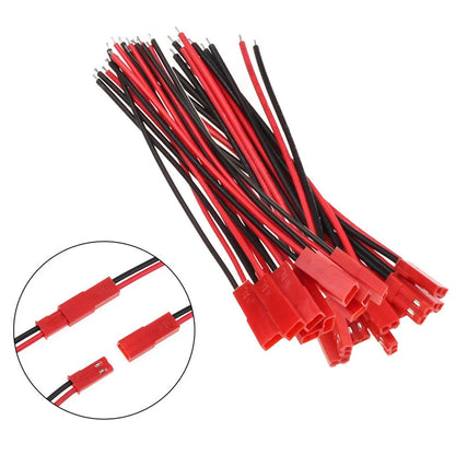 Fulabs 10pairs 150mm JST male female connector plug cable for RC ESC LIPO Battery Helicopter DIY FPV Drone Quadcopter