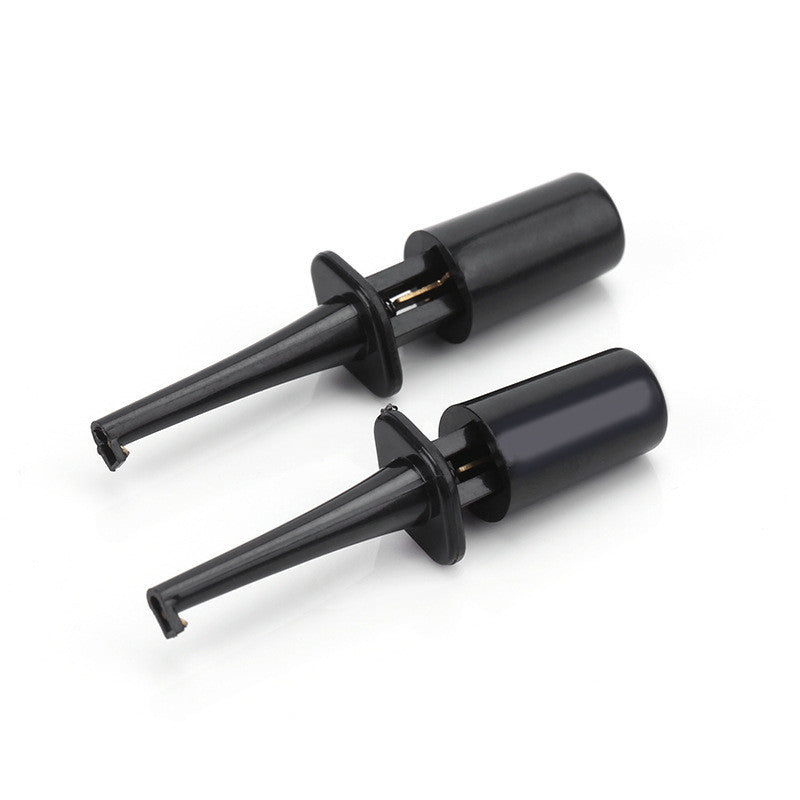 1pcs Mini Single Test Hook Clip Test Probe for Electronic Testing IC Grabber Small Size Round Crocodile Clip Hook Test Clip