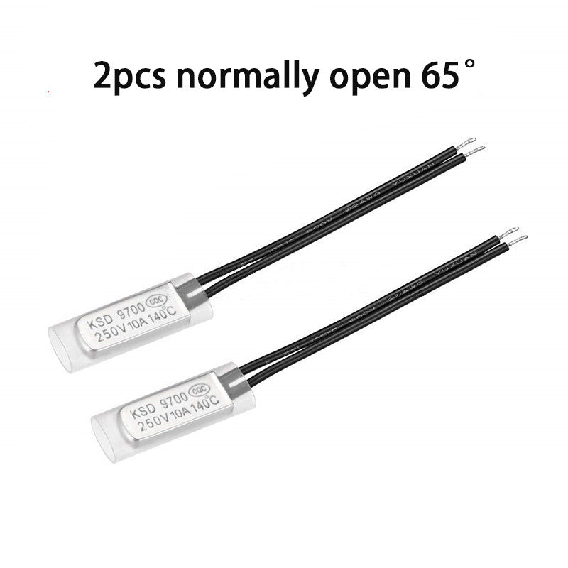 KSD9700 5A250V 40~100 Degree Celsius (N.O.) Normally Open Normally Close Bimetal Disc Temperature Switch Thermostat Thermal Protector Bracket 5A 250V