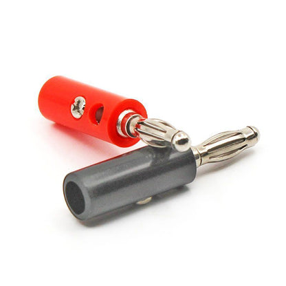 Fulabs 10pcs Banana Plug Red+Black 4mm Audio Speaker Wire Cable Screw Type Banana Connector