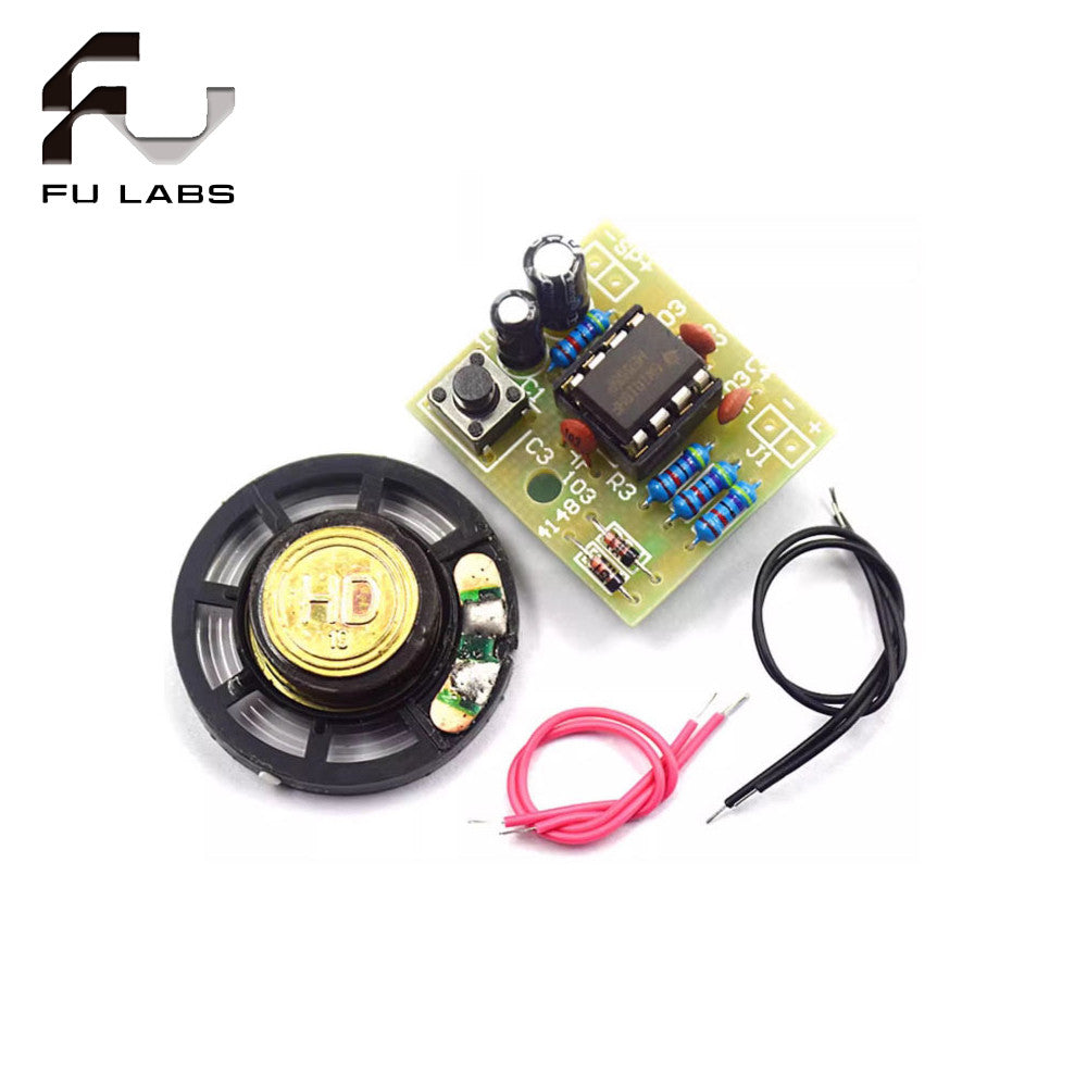 1pcs NE555 Doorbell Suite Electronic Production Doorbell Suite DIY Kit Ding dong doorbell PCB welding laboratory