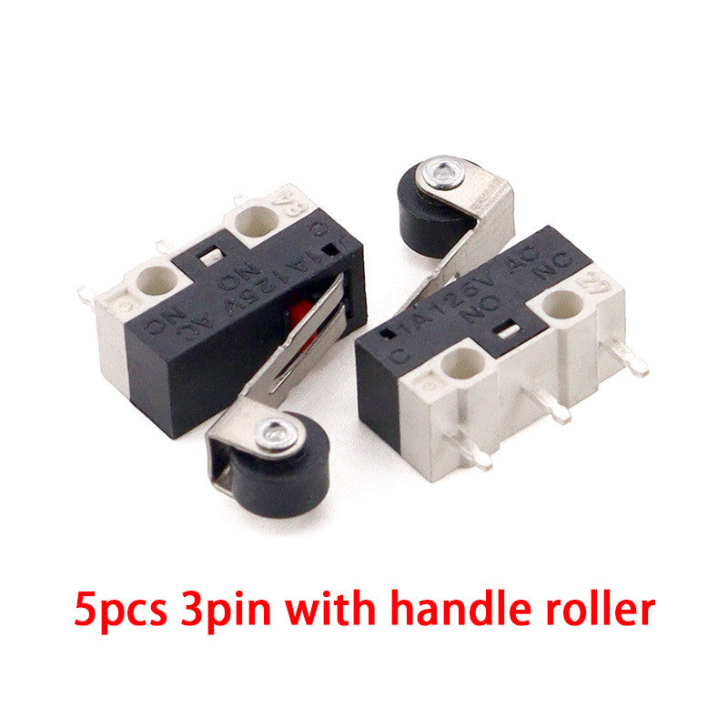 Micro Switch Mouse Button Tact Switch Without Handle/ with Handle/ with Handle Roller Micro Switch 1A 125V AC 3Pins