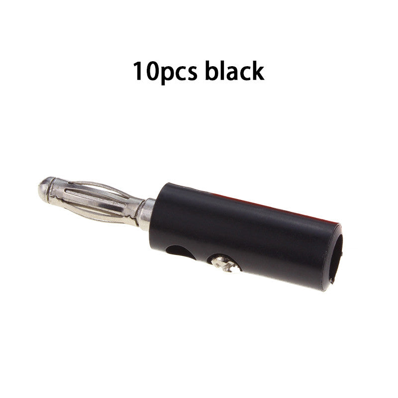 Fulabs 10pcs Banana Plug Red+Black 4mm Audio Speaker Wire Cable Screw Type Banana Connector