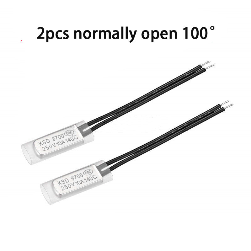 KSD9700 5A250V 40~100 Degree Celsius (N.O.) Normally Open Normally Close Bimetal Disc Temperature Switch Thermostat Thermal Protector Bracket 5A 250V