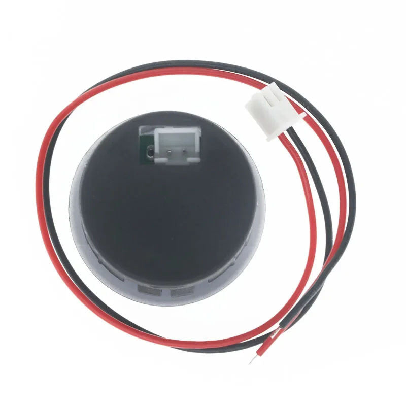 1pcs DC5-100V Digital Voltmeter LED Digital Display Circular Voltmeter Car Voltage Current Meter Volt Detector Tester Monitor Panel