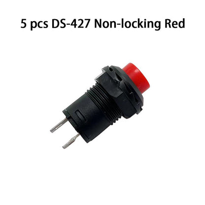 5Pcs Tombol Push Button On Off Switch Saklar Momentary 3A /125Vac 1.5A/250Vac  Ds-428