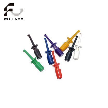 1pcs Mini Single Test Hook Clip Test Probe for Electronic Testing IC Grabber Small Size Round Crocodile Clip Hook Test Clip