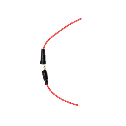 Fulabs 5Pcs 5*20mm Inline Fuse Holder 220V Fast-Blow Screw Type Fuse Holder Quick-Blow Glass Fuse Holder 6*30MM with 22 AWG cable