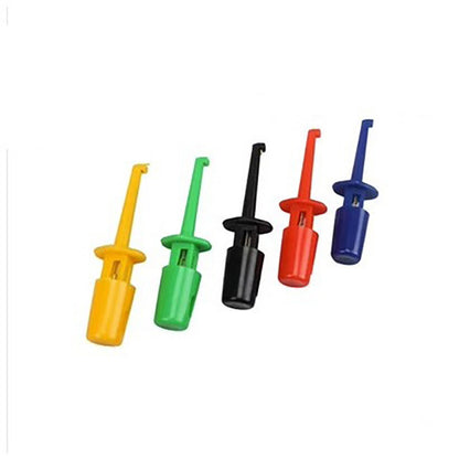 1pcs Mini Single Test Hook Clip Test Probe for Electronic Testing IC Grabber Small Size Round Crocodile Clip Hook Test Clip