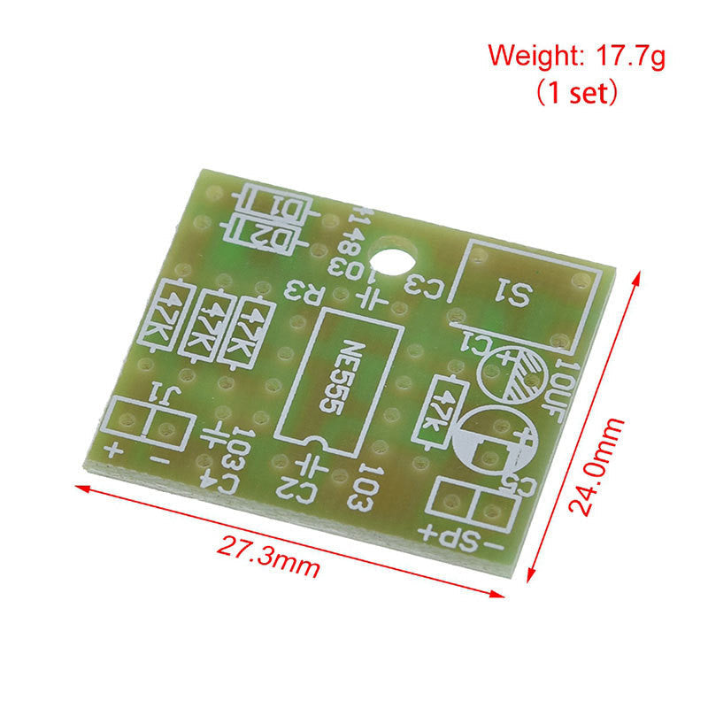 1pcs NE555 Doorbell Suite Electronic Production Doorbell Suite DIY Kit Ding dong doorbell PCB welding laboratory