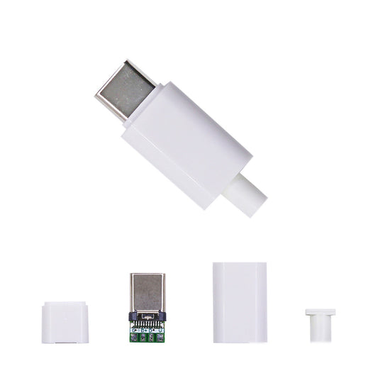 Fulabs 5pcs TYPE-C USB Plug Male connector With PCB 24pin welding Data line interface DIY data cable accessories