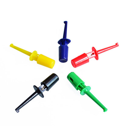 1pcs Mini Single Test Hook Clip Test Probe for Electronic Testing IC Grabber Small Size Round Crocodile Clip Hook Test Clip