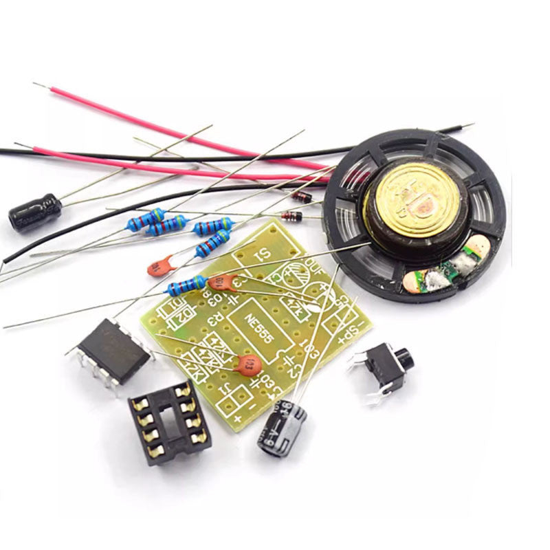 1pcs NE555 Doorbell Suite Electronic Production Doorbell Suite DIY Kit Ding dong doorbell PCB welding laboratory