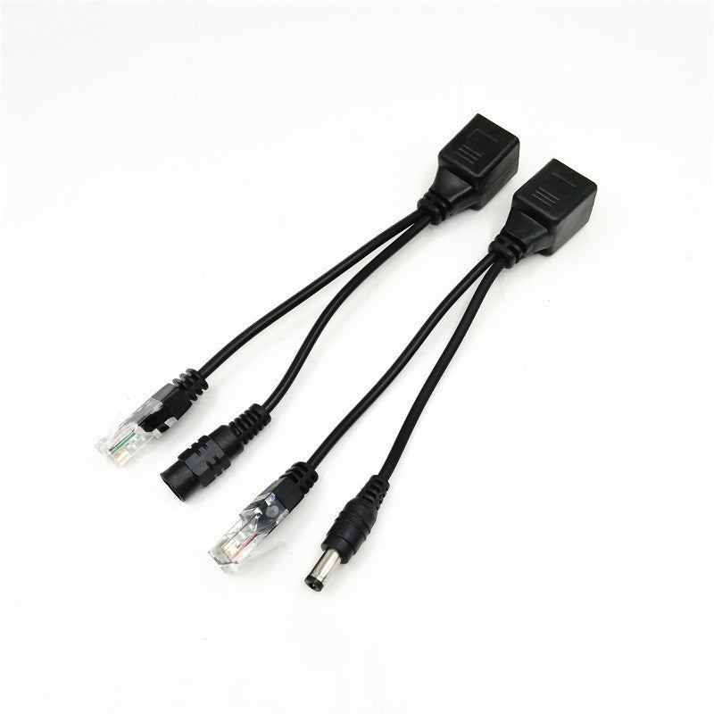 POE Splitter / Power Over Ethernet Passive PoE Adapter Injector+Splitter Kit PoE Cable