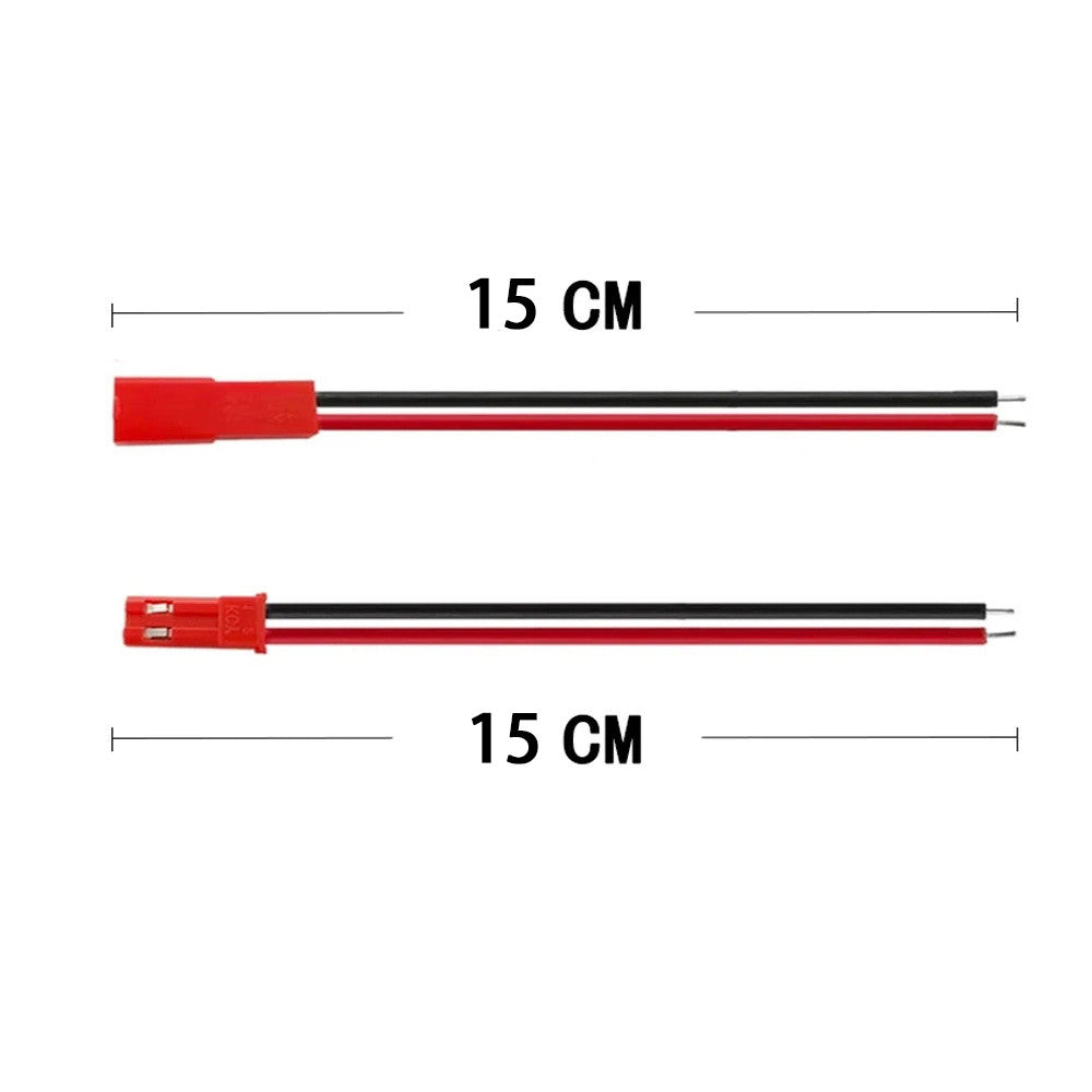 Fulabs 10pairs 150mm JST male female connector plug cable for RC ESC LIPO Battery Helicopter DIY FPV Drone Quadcopter