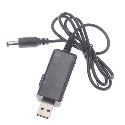 1pcs DC 5V To 9V 12V USB Cable WiFi To Powerbank Cable Boost Converter Step-up Cord Connector