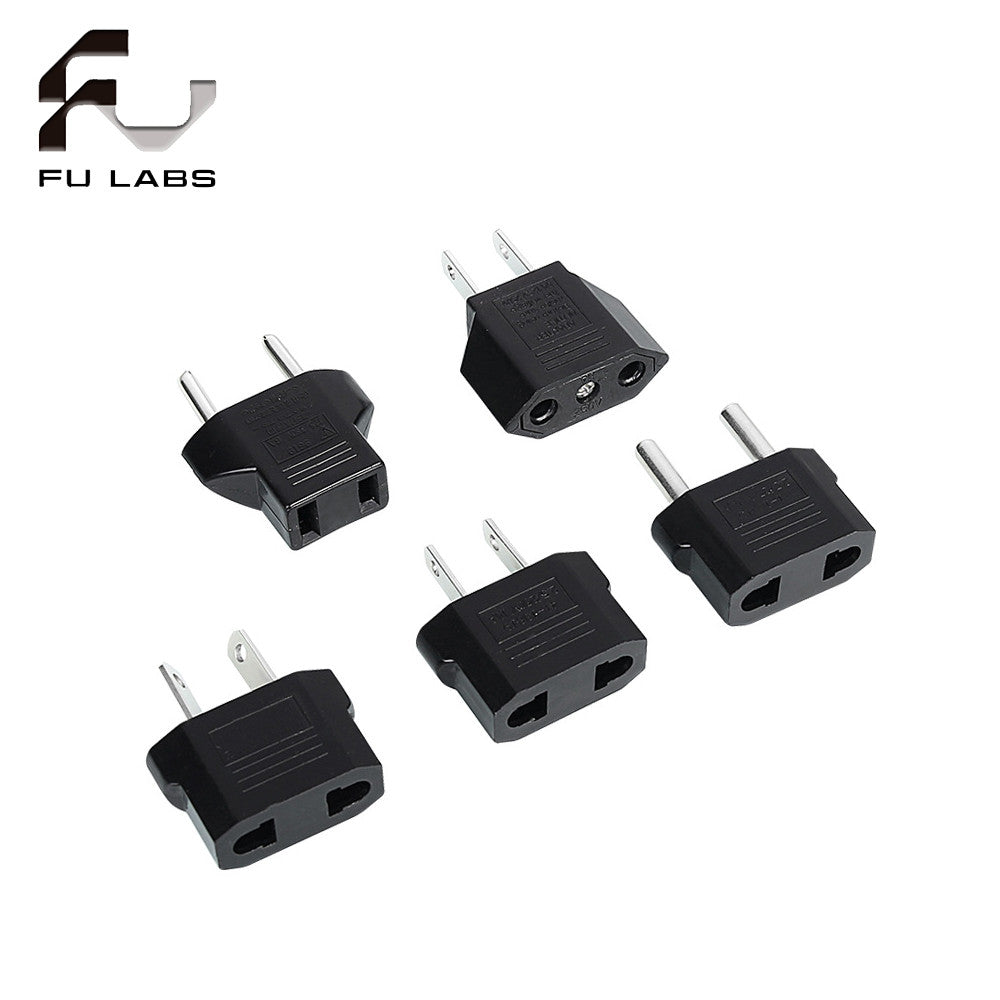 1pcs Power Plug Adapter US To EU Euro Europe Plug Power Plug Converter Travel Portable Adapter China To EU Adapter Electrical Socket