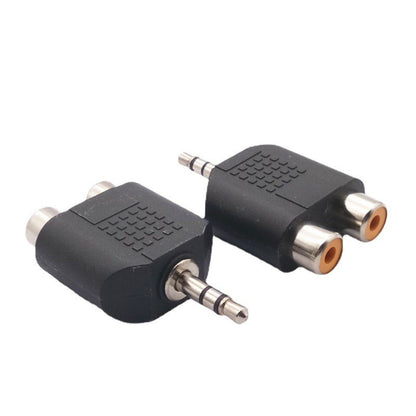 3.5mm male plug to rca female jack adaptor converter