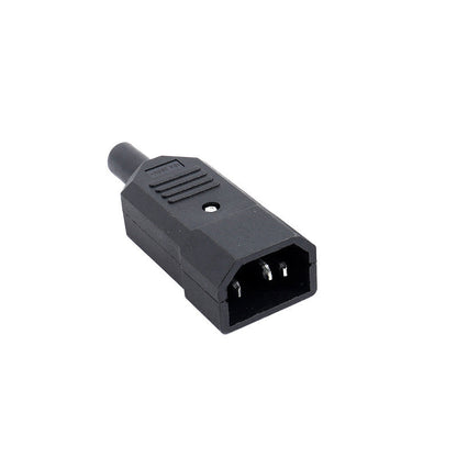 1pcs 10A 250V Socket Plug Straight Cable Plug Connector C13 C14 Female Male Receptacle