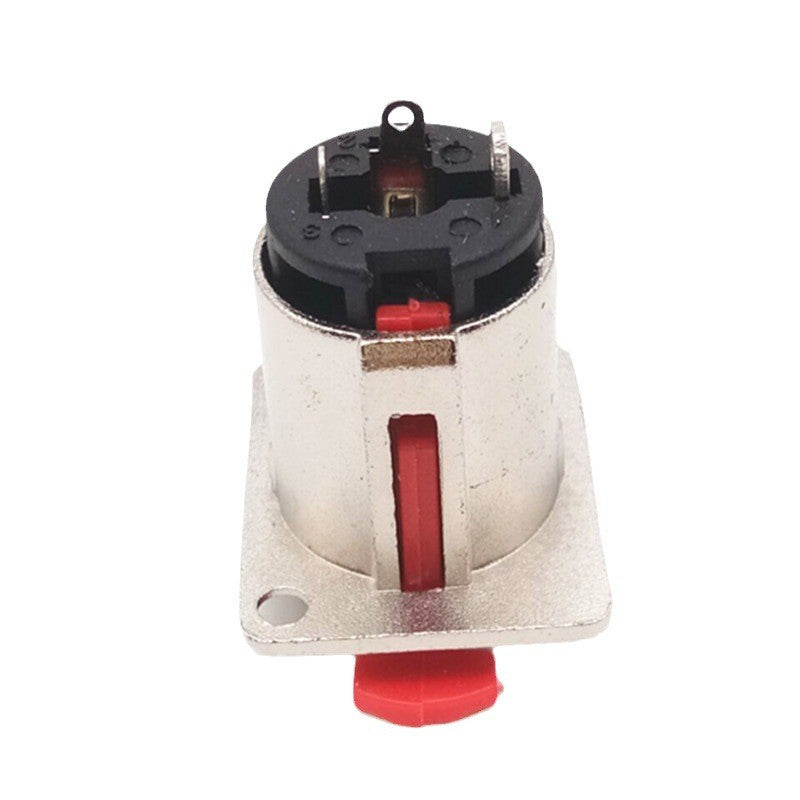 PL55 Jack Female Chassis Type With Lock (silver/black)