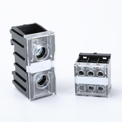 1pcs Rail Terminal Block IN12BK IN20BK 600V 2/3 Pin 30A/60A Electrical Connection terminal Split High Current Junction Box Brass