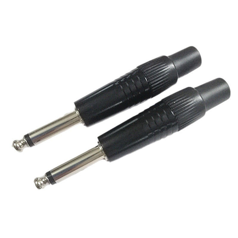 XLR live male/female and pl55 6.35 live canon plug black metal
