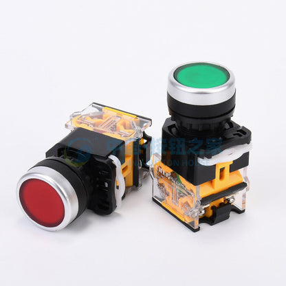 1pcs Round Momentary Push Button Switch 22mm 1NO 1NC AC220