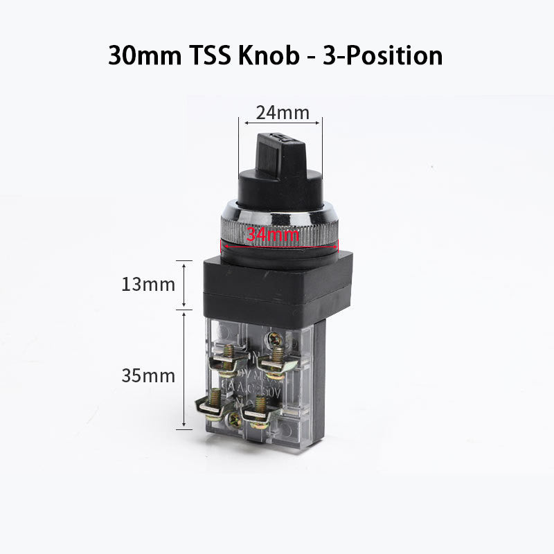 1pcs selector switch 25mm / 30mm, 2position /3 position